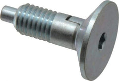 Gibraltar - 1/2-13, 0.65" Thread Length, 1/4" Max Plunger Diam, 1 Lb Init to 10 Lb Final End Force, Locking Knob Handle Plunger - Countersunk Knob, 1/4" Plunger Projection - Benchmark Tooling