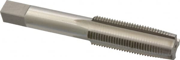 Interstate - 5/8-18 UNF 4 Flute Bright Finish High Speed Steel Straight Flute Standard Hand Tap - Taper, Right Hand Thread, 3-13/16" OAL, 1-13/16" Thread Length, H1 Limit, Oversize - Exact Industrial Supply