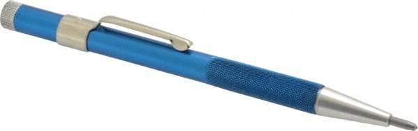 Made in USA - 5-1/2" OAL Nonretractable Pocket Scriber - Aluminum with Diamond Point - Benchmark Tooling