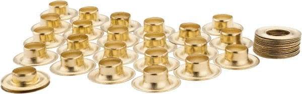 General - 1/2" ID, 1/2" Length Under Flange, Brass Grommet - Uncoated Grommet, Uncoated Washer - Benchmark Tooling