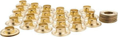 General - 1/2" ID, 1/2" Length Under Flange, Brass Grommet - Uncoated Grommet, Uncoated Washer - Benchmark Tooling