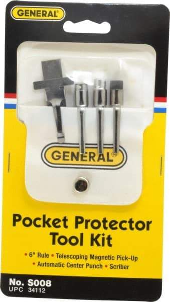 General - 4 Piece Pocket Tool Set - Steel - Benchmark Tooling