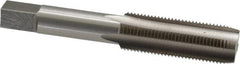 Interstate - 5/8-18 UNF 4 Flute Bright Finish High Speed Steel Straight Flute Standard Hand Tap - Plug, Right Hand Thread, 3-13/16" OAL, 1-13/16" Thread Length, H2 Limit, Oversize - Exact Industrial Supply