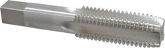 Interstate - 1-8 UNC 4 Flute Bright Finish High Speed Steel Straight Flute Standard Hand Tap - Plug, Right Hand Thread, 5-1/8" OAL, 2-1/2" Thread Length, H2 Limit, Oversize - Exact Industrial Supply