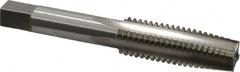 Interstate - 9/16-12 UNC 4 Flute Bright Finish High Speed Steel Straight Flute Standard Hand Tap - Taper, Right Hand Thread, 3-19/32" OAL, 1-21/32" Thread Length, H3 Limit, Oversize - Exact Industrial Supply
