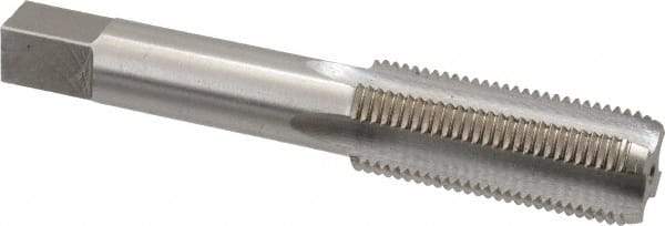 Interstate - 11/16-16 UNS 4 Flute Bright Finish High Speed Steel Straight Flute Standard Hand Tap - Bottoming, Right Hand Thread, 4-1/32" OAL, 1-13/16" Thread Length, H3 Limit, Oversize - Exact Industrial Supply