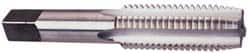 Made in USA - 1-3/4 - 10 UNS 6 Flute Bright Finish High Speed Steel Straight Flute Standard Hand Tap - Plug, Right Hand Thread, 5" OAL, 3-3/16" Thread Length, H6 Limit, Oversize - Exact Industrial Supply