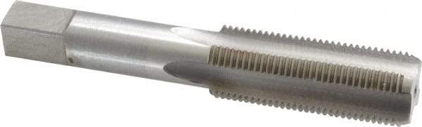 Interstate - 3/4-16 UNF 3B 4 Flute Bright Finish High Speed Steel Straight Flute Standard Hand Tap - Bottoming, Right Hand Thread, 4-1/4" OAL, 2" Thread Length, H3 Limit, Oversize - Exact Industrial Supply