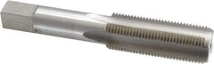 Interstate - 3/4-16 UNF 3B 4 Flute Bright Finish High Speed Steel Straight Flute Standard Hand Tap - Bottoming, Right Hand Thread, 4-1/4" OAL, 2" Thread Length, H3 Limit, Oversize - Exact Industrial Supply