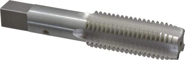Interstate - 1-8 UNC 2B 4 Flute Bright Finish High Speed Steel Straight Flute Standard Hand Tap - Plug, Right Hand Thread, 5-1/8" OAL, 2-1/2" Thread Length, H6 Limit, Oversize - Exact Industrial Supply