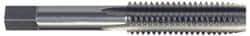 Hertel - #0-80 UNF 3B 2 Flute Bright Finish High Speed Steel Straight Flute Standard Hand Tap - Plug, Right Hand Thread, 1-5/8" OAL, H1 Limit - Exact Industrial Supply