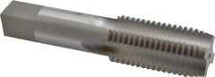 Interstate - 1-1/4 - 7 UNC 3B 4 Flute Bright Finish High Speed Steel Straight Flute Standard Hand Tap - Plug, Right Hand Thread, 5-3/4" OAL, 2-9/16" Thread Length, H4 Limit, Oversize - Exact Industrial Supply