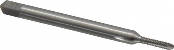 Interstate - #1-64 UNC, 2 Flute, Bright Finish, High Speed Steel Spiral Point Tap - Bottoming Chamfer, Right Hand Thread, 1-11/16" OAL, 3/8" Thread Length, 2B Class of Fit - Exact Industrial Supply