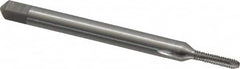 Interstate - #1-64 UNC, 2 Flute, Bright Finish, High Speed Steel Spiral Point Tap - Bottoming Chamfer, Right Hand Thread, 1-11/16" OAL, 3/8" Thread Length, 2B Class of Fit - Exact Industrial Supply