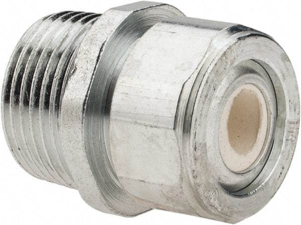 Cooper Crouse-Hinds - 1/4 to 0.35" Cable Capacity, Liquidtight, Straight Strain Relief Cord Grip - 3/4 NPT Thread, 1-5/16" Long, Steel - Benchmark Tooling