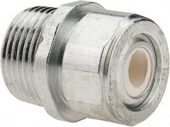 Cooper Crouse-Hinds - 1/4 to 0.35" Cable Capacity, Liquidtight, Straight Strain Relief Cord Grip - 3/4 NPT Thread, 1-5/16" Long, Steel - Benchmark Tooling