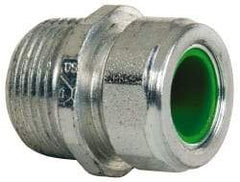 Cooper Crouse-Hinds - 0.45 to 0.56" Cable Capacity, Liquidtight, Straight Strain Relief Cord Grip - 3/4 NPT Thread, 1-5/16" Long, Steel - Benchmark Tooling