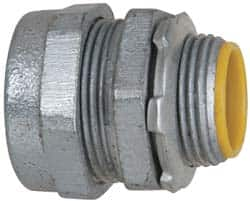 Cooper Crouse-Hinds - 3/4" Trade, Malleable Iron Compression Straight Rigid/Intermediate (IMC) Conduit Connector - Insulated - Benchmark Tooling