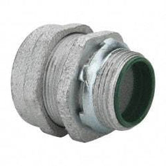 Cooper Crouse-Hinds - 1" Trade, Malleable Iron Compression Straight Rigid/Intermediate (IMC) Conduit Connector - Insulated - Benchmark Tooling