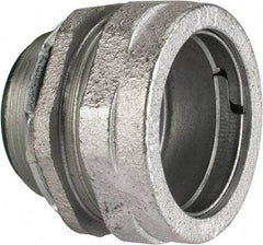 Cooper Crouse-Hinds - 1-1/2" Trade, Malleable Iron Compression Straight Rigid/Intermediate (IMC) Conduit Connector - Insulated - Benchmark Tooling