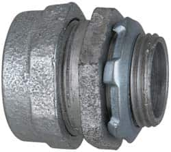 Cooper Crouse-Hinds - 3/4" Trade, Malleable Iron Compression Straight Rigid/Intermediate (IMC) Conduit Connector - Noninsulated - Benchmark Tooling