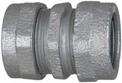 Cooper Crouse-Hinds - 1-1/4" Trade, Malleable Iron Compression Rigid/Intermediate (IMC) Conduit Coupling - Noninsulated - Benchmark Tooling