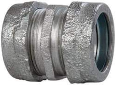 Cooper Crouse-Hinds - 1" Trade, Malleable Iron Compression Rigid/Intermediate (IMC) Conduit Coupling - Noninsulated - Benchmark Tooling