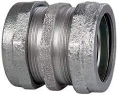 Cooper Crouse-Hinds - 1-1/2" Trade, Malleable Iron Compression Rigid/Intermediate (IMC) Conduit Coupling - Noninsulated - Benchmark Tooling