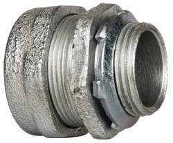 Cooper Crouse-Hinds - 1" Trade, Malleable Iron Compression Straight Rigid/Intermediate (IMC) Conduit Connector - Noninsulated - Benchmark Tooling