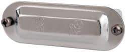 Cooper Crouse-Hinds - 1/2" Trade, Steel Conduit Body Cover Plate - Use with Form 5 Conduit Bodies - Benchmark Tooling