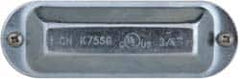 Cooper Crouse-Hinds - 3/4" Trade, Steel Conduit Body Cover Plate - Use with Form 5 Conduit Bodies - Benchmark Tooling