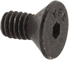 Value Collection - #4-48 UNF Hex Socket Drive, 82° Flat Screw - Alloy Steel, Black Oxide Finish, Fully Threaded, 1/4" OAL - Benchmark Tooling