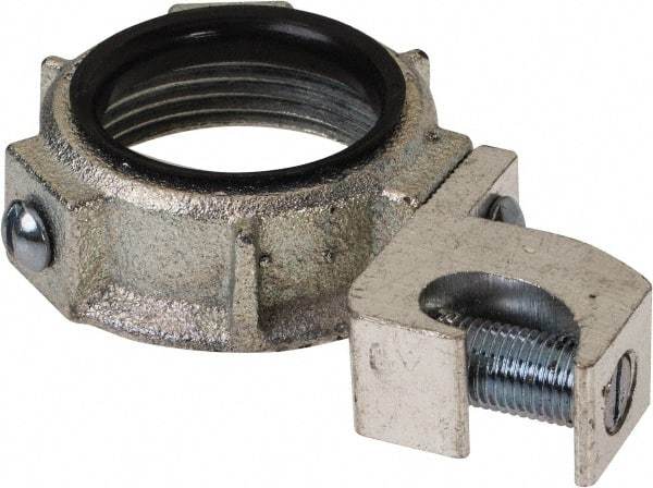 Cooper Crouse-Hinds - 1-1/4" Trade, Malleable Iron Threaded Rigid/Intermediate (IMC) Conduit Bushing - Partially Insulated - Benchmark Tooling