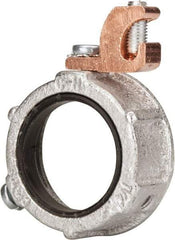 Cooper Crouse-Hinds - 1-1/4" Trade, Malleable Iron Threaded Rigid/Intermediate (IMC) Conduit Bushing - Partially Insulated - Benchmark Tooling