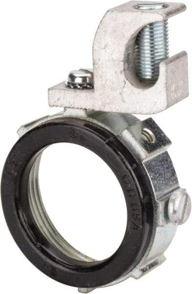 Cooper Crouse-Hinds - 1-1/2" Trade, Malleable Iron Threaded Rigid/Intermediate (IMC) Conduit Bushing - Partially Insulated - Benchmark Tooling