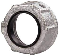 Cooper Crouse-Hinds - 1" Trade, Malleable Iron Threaded Rigid/Intermediate (IMC) Conduit Bushing - Partially Insulated - Benchmark Tooling