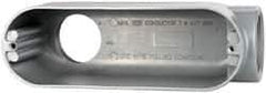 Cooper Crouse-Hinds - Form 5, LB Body, 2" Trade, IMC, Rigid Aluminum Conduit Body - Oval/Rectangle, 10.2" OAL, 71.2 cc Capacity, Silver - Benchmark Tooling