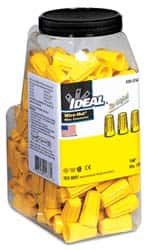 Ideal - 2, 18 to 4, 14 + 1, 18 AWG, 600 Volt, Flame Retardant, Standard Twist on Wire Connector - Yellow, 221°F - Benchmark Tooling