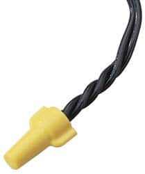 Ideal - 2, 18 to 3, 12 AWG, 600 Volt, Flame Retardant, Wing Twist on Wire Connector - Yellow, 221°F - Benchmark Tooling