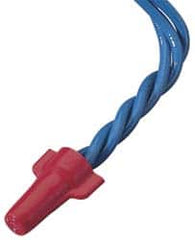 Ideal - 2, 18 to 4, 10 AWG, 600 Volt, Flame Retardant, Wing Twist on Wire Connector - Red, 221°F - Benchmark Tooling