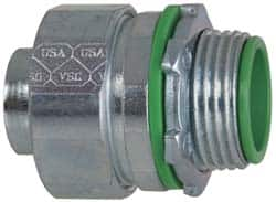 Cooper Crouse-Hinds - 3/4" Trade, Steel Threaded Straight Liquidtight Conduit Connector - Insulated - Benchmark Tooling