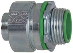 Cooper Crouse-Hinds - 2-1/2" Trade, Malleable Iron Threaded Straight Liquidtight Conduit Connector - Insulated - Benchmark Tooling