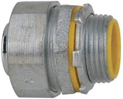 Cooper Crouse-Hinds - 1" Trade, Malleable Iron Threaded Straight Liquidtight Conduit Connector - Insulated - Benchmark Tooling