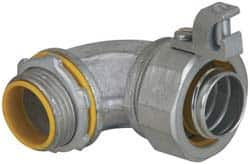 Cooper Crouse-Hinds - 2" Trade, Malleable Iron Threaded Angled Liquidtight Conduit Connector - Insulated - Benchmark Tooling