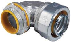 Cooper Crouse-Hinds - 1-1/4" Trade, Malleable Iron Threaded Angled Liquidtight Conduit Connector - Insulated - Benchmark Tooling