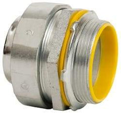 Cooper Crouse-Hinds - 2" Trade, Malleable Iron Threaded Straight Liquidtight Conduit Connector - Insulated - Benchmark Tooling