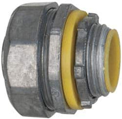 Cooper Crouse-Hinds - 3/4" Trade, Die Cast Zinc Threaded Straight Liquidtight Conduit Connector - Insulated - Benchmark Tooling