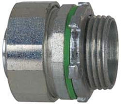 Cooper Crouse-Hinds - 1" Trade, Steel Threaded Straight Liquidtight Conduit Connector - Noninsulated - Benchmark Tooling