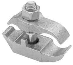 Cooper Crouse-Hinds - 1" Pipe, Malleable Iron, Electro Galvanized Conduit Clamp - 1 Mounting Hole - Benchmark Tooling