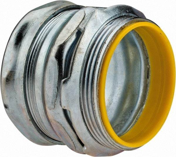 Cooper Crouse-Hinds - 2" Trade, Steel Compression Straight EMT Conduit Connector - Insulated - Benchmark Tooling